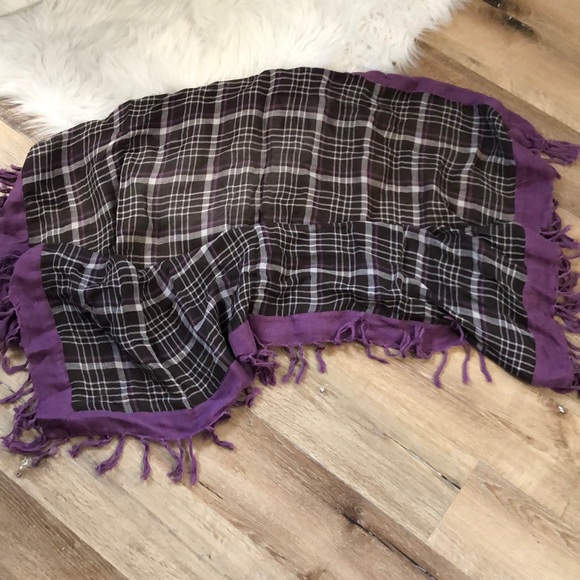 Gray & Purple Lightweight GAP Scarf/Face Covering - Picture 2 of 4